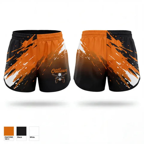 Womens Shorts, Coastal Outlaws, Softball, Teamtime, Team time, sublimation, custom sports apparel, team uniforms, spirit wear, spiritwear, sports uniforms, custom shirts, team store, custom team store, fundraiser sports, apparel fundraiser