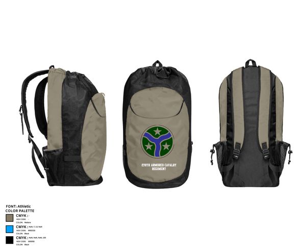 Gear Bag, 278th Armored Cavalry Regiment, National Guard, Teamtime, Team time, sublimation, custom sports apparel, team uniforms, spirit wear, spiritwear, sports uniforms, custom shirts, team store, custom team store, fundraiser sports, apparel fundraiser
