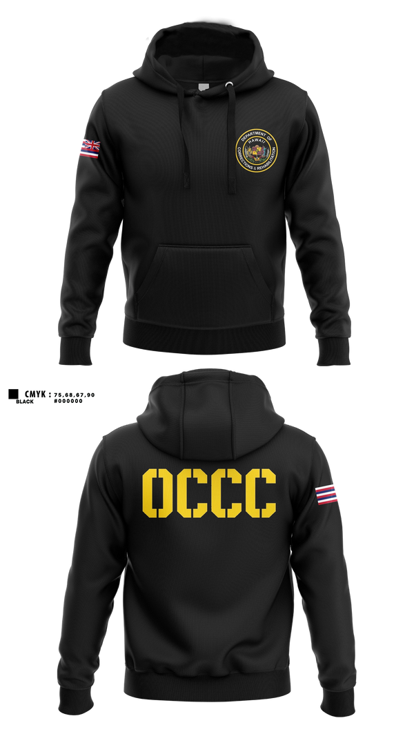 Hoodie, OCCC, Police, Teamtime, Team time, sublimation, custom sports apparel, team uniforms, spirit wear, spiritwear, sports uniforms, custom shirts, team store, custom team store, fundraiser sports, apparel fundraiser