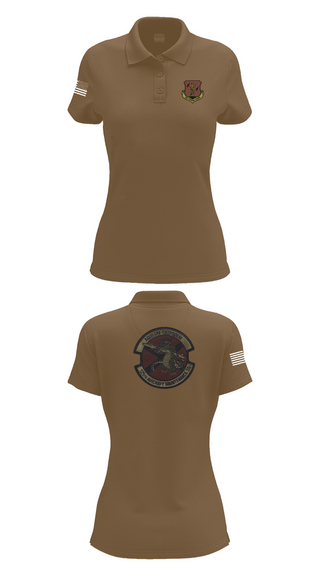 Womens Short Sleeve Performance Polo, 125th Tactical Aircraft Maintenance SQ, , Teamtime, Team time, sublimation, custom sports apparel, team uniforms, spirit wear, spiritwear, sports uniforms, custom shirts, team store, custom team store, fundraiser sports, apparel fundraiser