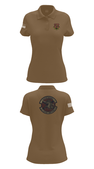 125th Tactical Aircraft Maintenance SQ 70898638 Women's Short Sleeve Performance Polo  - 14