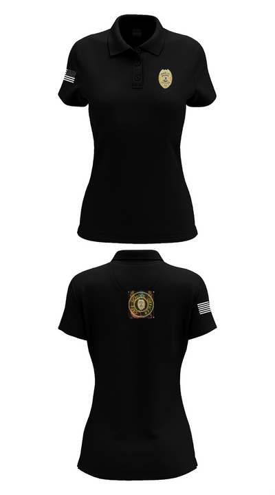School officer 37316747 Women's Short Sleeve Performance Polo  - 33