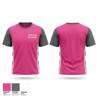 Short Sleeve Performance Shirt, SSA Lady Diamonds, Women's Basketball, Teamtime, Team time, sublimation, custom sports apparel, team uniforms, spirit wear, spiritwear, sports uniforms, custom shirts, team store, custom team store, fundraiser sports, apparel fundraiser