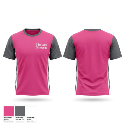 SSA Lady Diamonds Short Sleeve Performance Shirt - 1