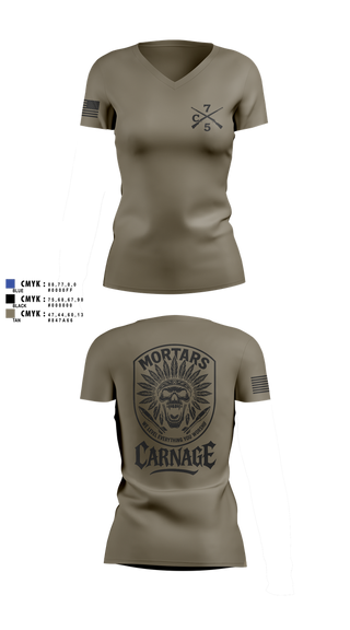 Womens Short Sleeve Vneck Shirt, Carnage, , Teamtime, Team time, sublimation, custom sports apparel, team uniforms, spirit wear, spiritwear, sports uniforms, custom shirts, team store, custom team store, fundraiser sports, apparel fundraiser
