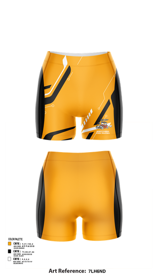 Womens Shorts, Lafayette Middle School Volleyball, Women's Volleyball, Teamtime, Team time, sublimation, custom sports apparel, team uniforms, spirit wear, spiritwear, sports uniforms, custom shirts, team store, custom team store, fundraiser sports, apparel fundraiser