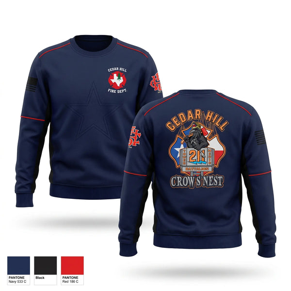Crew Neck Sweatshirt, Cedar Hill, Baseball, Teamtime, Team time, sublimation, custom sports apparel, team uniforms, spirit wear, spiritwear, sports uniforms, custom shirts, team store, custom team store, fundraiser sports, apparel fundraiser