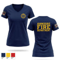 Anmoore Fire Department 47558918 Women's Short Sleeve V-neck Shirt - 1