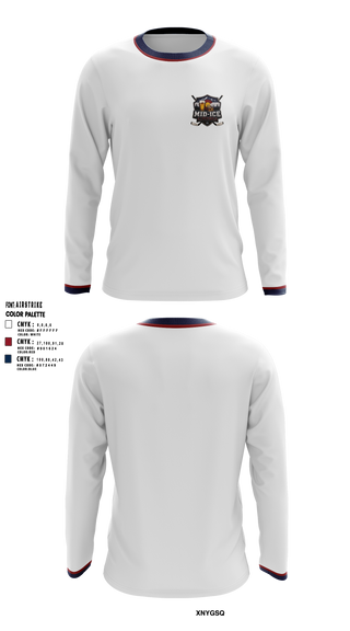 Long Sleeve Performance Shirt, Mid-Ice Crisis, Ice Hockey, Teamtime, Team time, sublimation, custom sports apparel, team uniforms, spirit wear, spiritwear, sports uniforms, custom shirts, team store, custom team store, fundraiser sports, apparel fundraiser