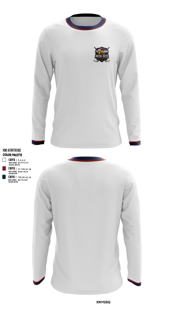 Long Sleeve Performance Shirt, Mid-Ice Crisis, Ice Hockey, Teamtime, Team time, sublimation, custom sports apparel, team uniforms, spirit wear, spiritwear, sports uniforms, custom shirts, team store, custom team store, fundraiser sports, apparel fundraiser