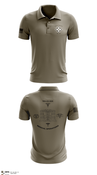 Short Sleeve Performance Polo, 926 EN BDE, Army, Teamtime, Team time, sublimation, custom sports apparel, team uniforms, spirit wear, spiritwear, sports uniforms, custom shirts, team store, custom team store, fundraiser sports, apparel fundraiser