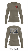 Sissonville Fire Department 14602590 Women's Long Sleeve V-neck Shirt - 10