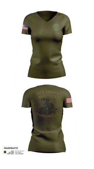 Womens Short Sleeve Vneck Shirt, POLK COUNTY NARCOTICS DIVISION, Police, Teamtime, Team time, sublimation, custom sports apparel, team uniforms, spirit wear, spiritwear, sports uniforms, custom shirts, team store, custom team store, fundraiser sports, apparel fundraiser