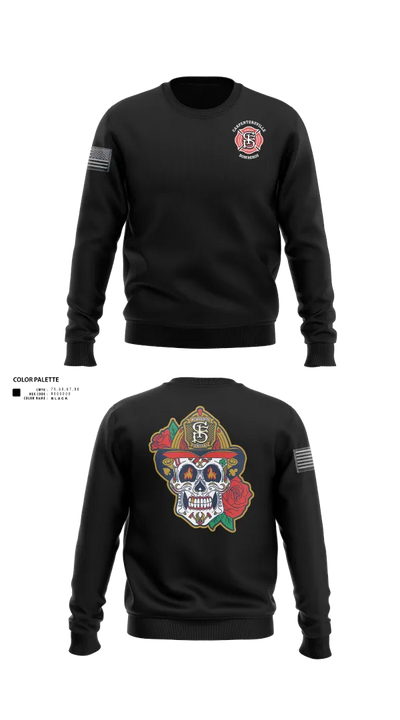Carpentersville Fire Department 52158463 Crew Neck Sweatshirt - 21