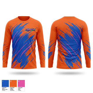 Long Sleeve Performance Shirt, Gayngsta'z, Softball, Teamtime, Team time, sublimation, custom sports apparel, team uniforms, spirit wear, spiritwear, sports uniforms, custom shirts, team store, custom team store, fundraiser sports, apparel fundraiser