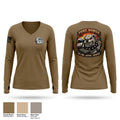 735th AMS Women's Long Sleeve V-neck Shirt - 1