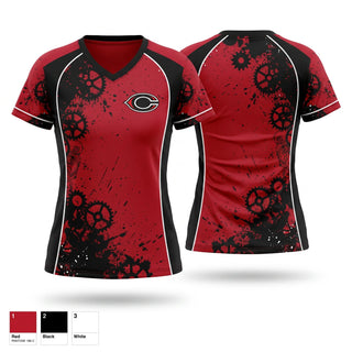 Womens Short Sleeve Vneck Shirt, Centennial, Wrestling, Teamtime, Team time, sublimation, custom sports apparel, team uniforms, spirit wear, spiritwear, sports uniforms, custom shirts, team store, custom team store, fundraiser sports, apparel fundraiser