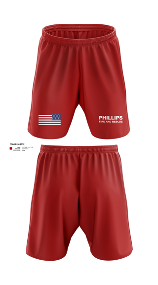 Athletic Shorts With Pockets, Phillips fired and rescue, Fire Department, Teamtime, Team time, sublimation, custom sports apparel, team uniforms, spirit wear, spiritwear, sports uniforms, custom shirts, team store, custom team store, fundraiser sports, apparel fundraiser