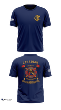 Canadian Volunteer Fire Department 94658474 Old School Cotton Feel Shirt - 100