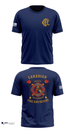 Old School Cotton Feel Shirt, Canadian Volunteer Fire Department, Fire Department, Teamtime, Team time, sublimation, custom sports apparel, team uniforms, spirit wear, spiritwear, sports uniforms, custom shirts, team store, custom team store, fundraiser sports, apparel fundraiser
