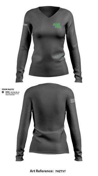 Womens Long Sleeve Vneck Shirt, IDALOU EMS, EMS/EMT, Teamtime, Team time, sublimation, custom sports apparel, team uniforms, spirit wear, spiritwear, sports uniforms, custom shirts, team store, custom team store, fundraiser sports, apparel fundraiser