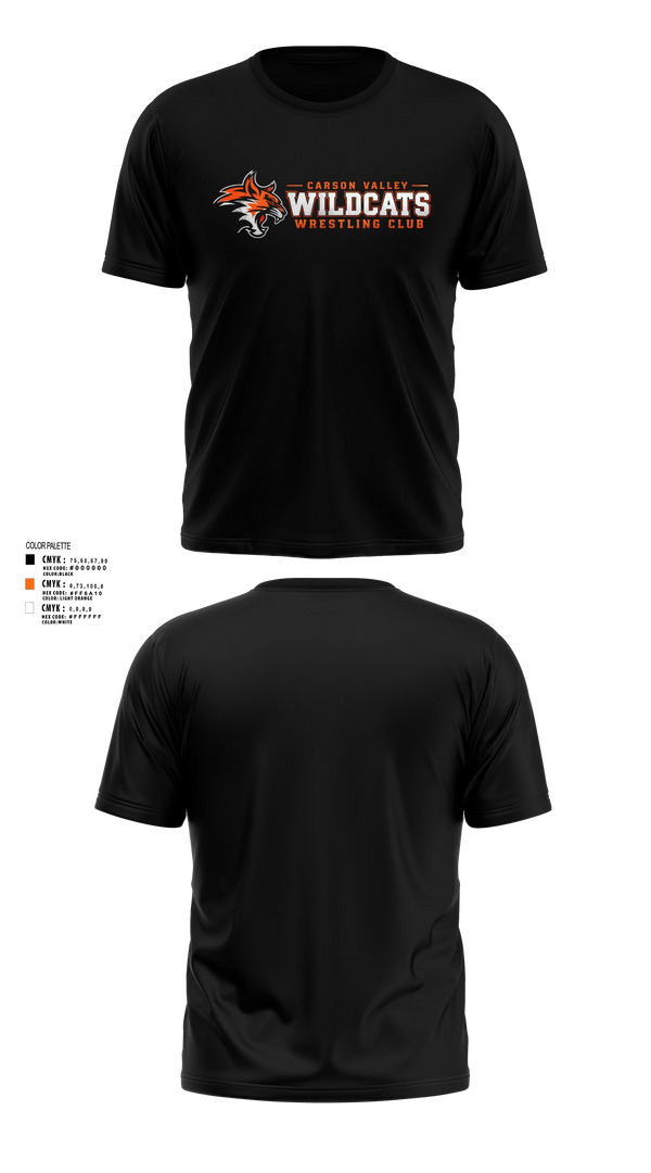 Carson Valley Wildcats Old School Cotton Shirt - 3