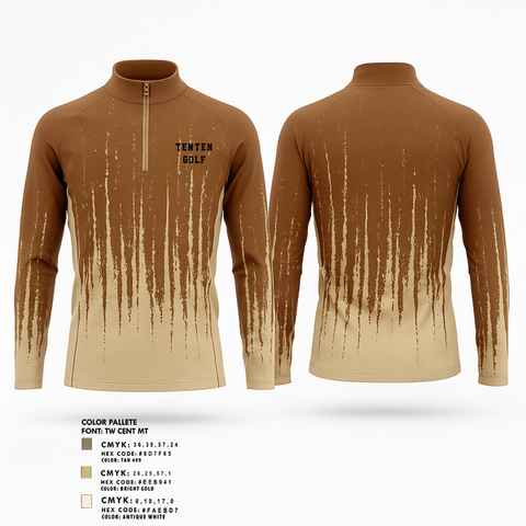 Quarter Zip Jacket, TentenTenten, Golf, Teamtime, Team time, sublimation, custom sports apparel, team uniforms, spirit wear, spiritwear, sports uniforms, custom shirts, team store, custom team store, fundraiser sports, apparel fundraiser