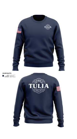Crew Neck Sweatshirt, Tulia Fire Department, Fire Department, Teamtime, Team time, sublimation, custom sports apparel, team uniforms, spirit wear, spiritwear, sports uniforms, custom shirts, team store, custom team store, fundraiser sports, apparel fundraiser
