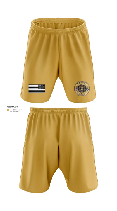 Bent County Sheriff 97911900 Athletic Shorts With Pockets - 101
