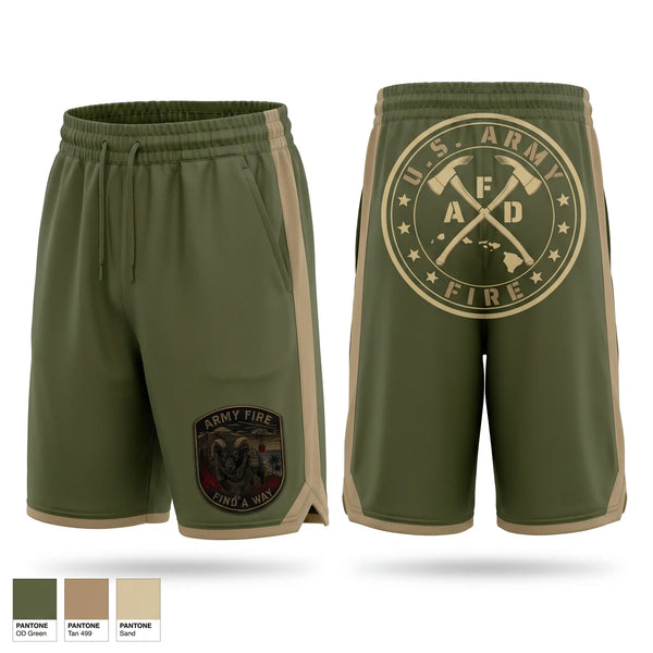 Athletic Shorts With Pockets, ARMY FIRE, Fire Department, Teamtime, Team time, sublimation, custom sports apparel, team uniforms, spirit wear, spiritwear, sports uniforms, custom shirts, team store, custom team store, fundraiser sports, apparel fundraiser