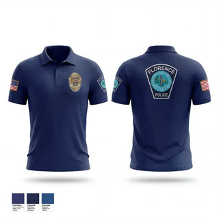 Short Sleeve Performance Polo, Florence Police Department, Police, Teamtime, Team time, sublimation, custom sports apparel, team uniforms, spirit wear, spiritwear, sports uniforms, custom shirts, team store, custom team store, fundraiser sports, apparel fundraiser