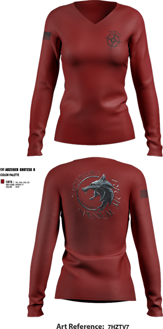 Womens Long Sleeve Vneck Shirt, NIRT, Police, Teamtime, Team time, sublimation, custom sports apparel, team uniforms, spirit wear, spiritwear, sports uniforms, custom shirts, team store, custom team store, fundraiser sports, apparel fundraiser
