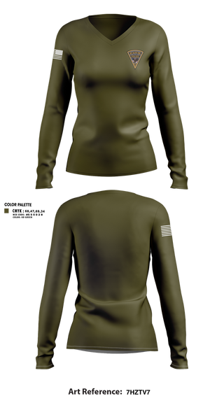 Womens Long Sleeve Vneck Shirt, Mount Olive Police Department, , Teamtime, Team time, sublimation, custom sports apparel, team uniforms, spirit wear, spiritwear, sports uniforms, custom shirts, team store, custom team store, fundraiser sports, apparel fundraiser