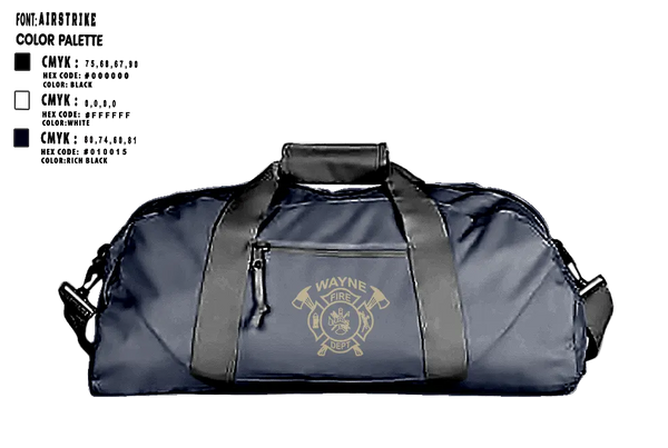Duffle Bag, Wayne Fire Department, Fire Department, Teamtime, Team time, sublimation, custom sports apparel, team uniforms, spirit wear, spiritwear, sports uniforms, custom shirts, team store, custom team store, fundraiser sports, apparel fundraiser