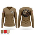 TF BONEYARD Women's Long Sleeve V-neck Shirt - 1