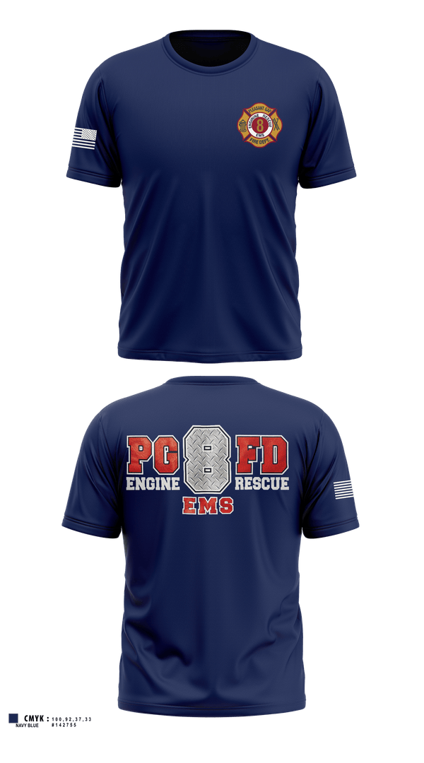 Old School Cotton Feel Shirt, Pleasant Gap Fire Company, EMS/EMT, Teamtime, Team time, sublimation, custom sports apparel, team uniforms, spirit wear, spiritwear, sports uniforms, custom shirts, team store, custom team store, fundraiser sports, apparel fundraiser