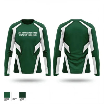 Cass Technical High School Girls Varsity Tennis Team 63156221 Long Sleeve Performance Shirt 1
