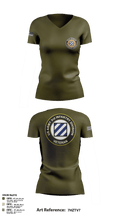1st Armored Brigade Combat Team 63328953 Women's Short Sleeve V-neck Shirt - 1