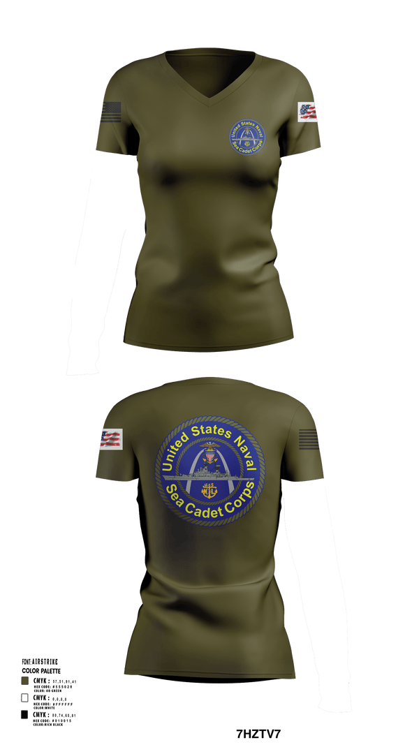 Women's Short Sleeve Vneck Shirt, Battleship misssouri, Navy, Teamtime, Team time, sublimation, custom sports apparel, team uniforms, spirit wear, spiritwear, sports uniforms, custom shirts, team store, custom team store, fundraiser sports, apparel fundraiser