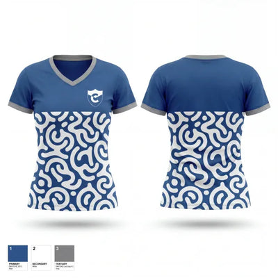Cate School Track & Field 17917472 Women's Short Sleeve V-neck Shirt - 1
