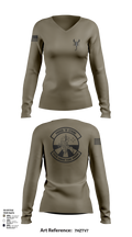 612 Combat Plans Division 33467632 Women's Long Sleeve V-neck Shirt - 101