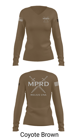 Womens Long Sleeve Vneck Shirt, HRC / MPRD, , Teamtime, Team time, sublimation, custom sports apparel, team uniforms, spirit wear, spiritwear, sports uniforms, custom shirts, team store, custom team store, fundraiser sports, apparel fundraiser