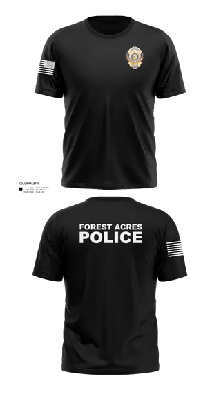 Short Sleeve Performance Shirt, FOREST ACRES POLICE DEPARTMENT, Police, Teamtime, Team time, sublimation, custom sports apparel, team uniforms, spirit wear, spiritwear, sports uniforms, custom shirts, team store, custom team store, fundraiser sports, apparel fundraiser