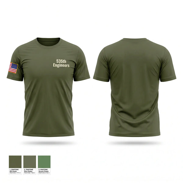 Short Sleeve Performance Shirt, 535th Engineers, Army, Teamtime, Team time, sublimation, custom sports apparel, team uniforms, spirit wear, spiritwear, sports uniforms, custom shirts, team store, custom team store, fundraiser sports, apparel fundraiser