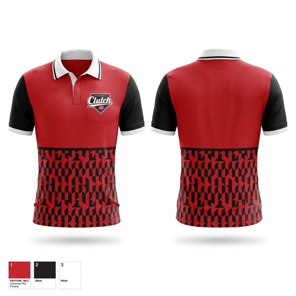 Short Sleeve Performance Polo, Clutch, Baseball, Teamtime, Team time, sublimation, custom sports apparel, team uniforms, spirit wear, spiritwear, sports uniforms, custom shirts, team store, custom team store, fundraiser sports, apparel fundraiser