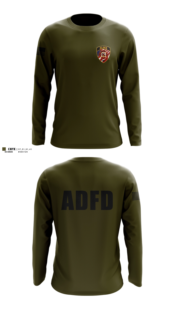 Long Sleeve Performance Shirt, Alma District Fire Department, Fire Department, Teamtime, Team time, sublimation, custom sports apparel, team uniforms, spirit wear, spiritwear, sports uniforms, custom shirts, team store, custom team store, fundraiser sports, apparel fundraiser