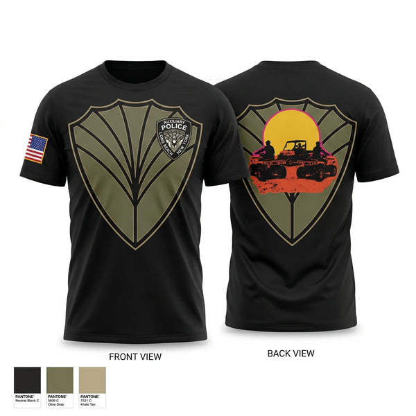 Old School Cotton Feel Shirt, Long Beach Auxiliary Police Department, Police, Teamtime, Team time, sublimation, custom sports apparel, team uniforms, spirit wear, spiritwear, sports uniforms, custom shirts, team store, custom team store, fundraiser sports, apparel fundraiser
