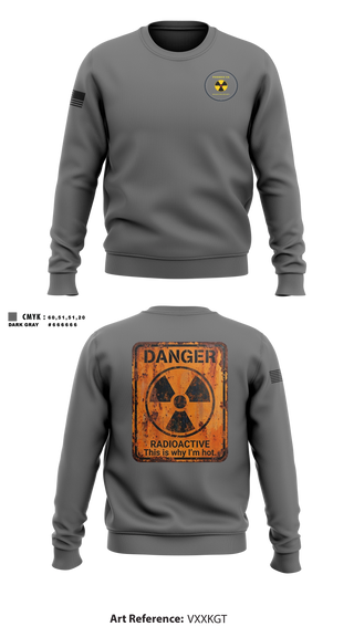 Crew Neck Sweatshirt, PHX NUC MED, Air Force, Teamtime, Team time, sublimation, custom sports apparel, team uniforms, spirit wear, spiritwear, sports uniforms, custom shirts, team store, custom team store, fundraiser sports, apparel fundraiser