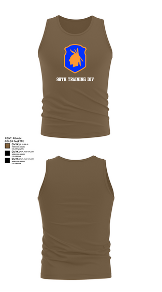 Tank Top, 98th training div, , Teamtime, Team time, sublimation, custom sports apparel, team uniforms, spirit wear, spiritwear, sports uniforms, custom shirts, team store, custom team store, fundraiser sports, apparel fundraiser
