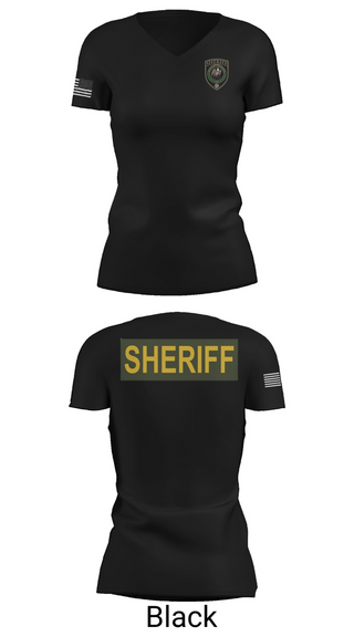 Womens Short Sleeve Vneck Shirt, Wilson county sheriff office, Police, Teamtime, Team time, sublimation, custom sports apparel, team uniforms, spirit wear, spiritwear, sports uniforms, custom shirts, team store, custom team store, fundraiser sports, apparel fundraiser